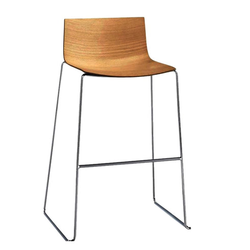 Catifa 46 0571 Bar Stool frame high, seat oak